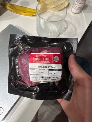 Grass fed sirloin steak