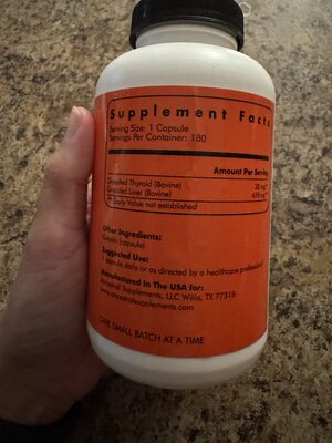 Grassfed Beef Thyroid