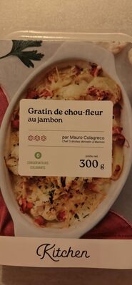 Gratin de chou-fleur au jambon