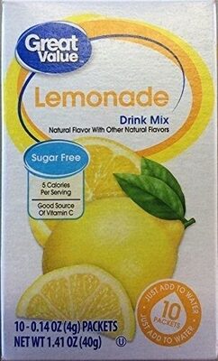 Great value lemonade drink mix