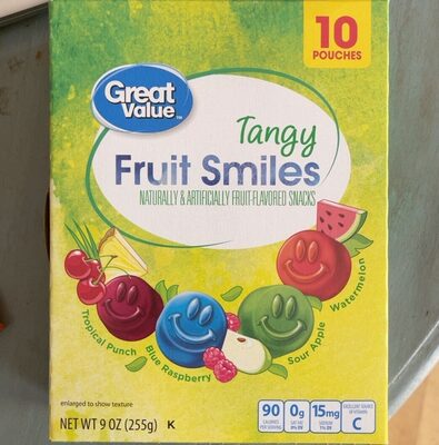 Great Value Tangy Fruit Smiles