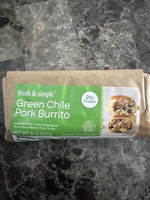Green Chile Pork Burrito