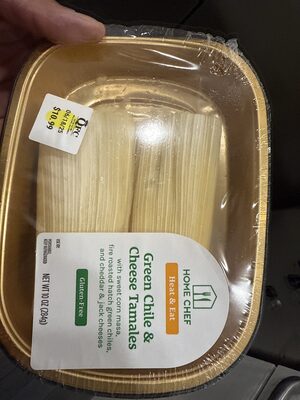 Green chili & Cheese Tamales