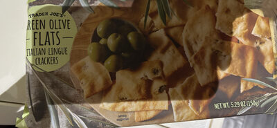 Green Olive Flats - Italian Lingue Crackers