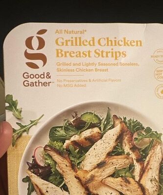 Grilled chicken breast strips