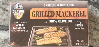 Grilled Mackerel in 100% olive oil