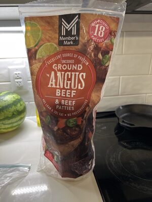 Ground Angus Beef Patties 80% Lean 20% Fat