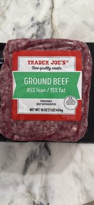 GROUND BEEF 85% LEAN / 15% FAT
