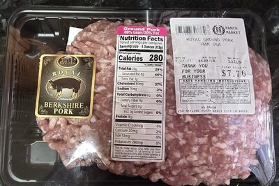 Ground Pork 80% Lean/20% Fat