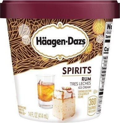 Haagen dazs spirits rum tres leches ice cream