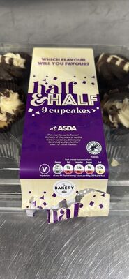 half & HALF 9 cupcakes