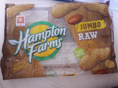 Hampton farms, jumbo raw natural peanuts