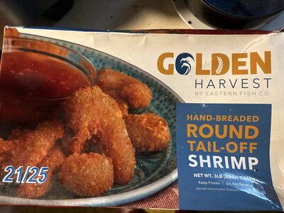 Hand Breaded Round Tail Off Shrimp 21/25