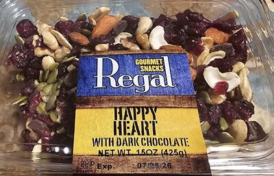 Happy Heart With Dark Chocolate