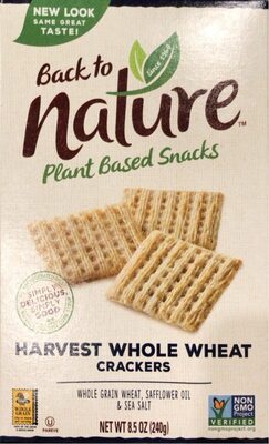 Harvest whole wheat crackers ounces