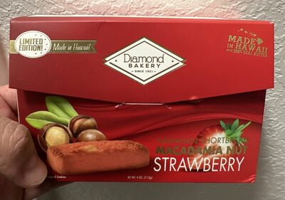 Hawaiian Shortbread Macadamia Nut Strawberry