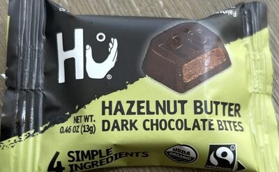 Hazelnut Butter Dark Chocolate Bites