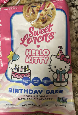 Hello Kitty Birthday Cake Cookie Dough