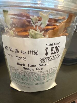 Herb Tuna Snack Cup