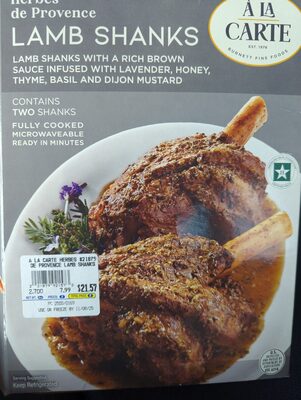 Herbes De Provence Lamb Shanks