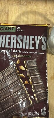 Hershey's Special Dark Mildly Sweet Chocolate with Almonds