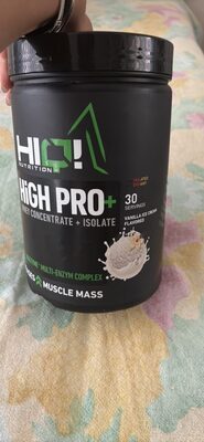 HIGH PRO+ WHEY CONCENTRATE + ISOLATE