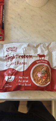 High Protein Instant Ramen Beef Flavor