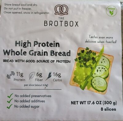 High Protein Whole Grain Bread