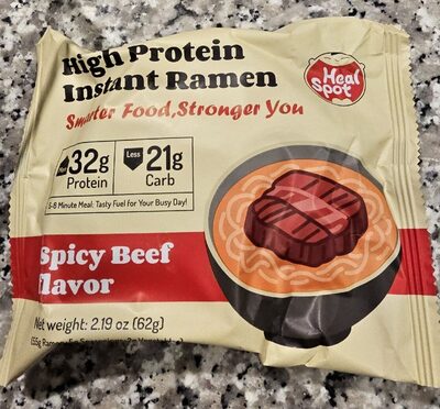 High Protien Instant Ramen - Spicy Beef Flavor
