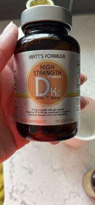 High Strength Vitamins D3 + K2