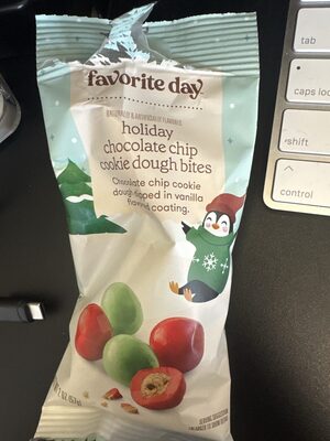 Holiday Chocolate Chip Cookie Dough Bites