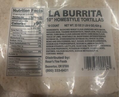 Homestyle Tortillas