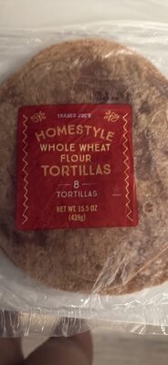 HOMESTYLE WHOLE WHEAT FLOUR TORTILLAS
