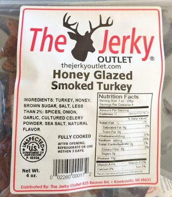 Honey Glazed Smoked Turkey Jerky
