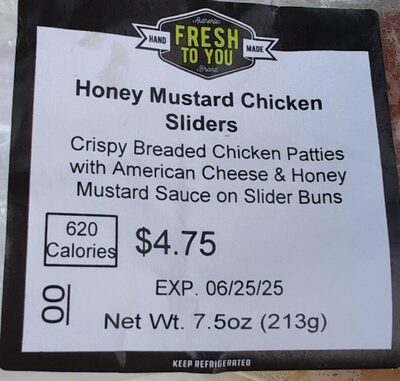 Honey Mustard Chicken Sliders