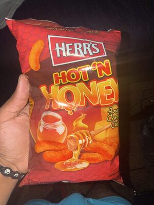 Hot 'n Honey Flavored Cheese Curls