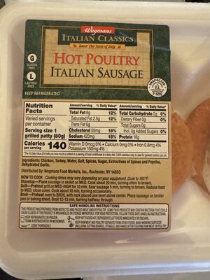 Hot Poultry Italian Sausage