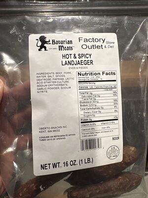 Hot & Spicy Landjaeger