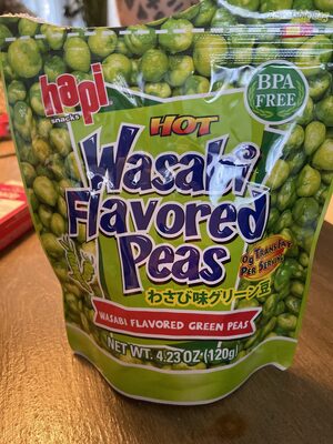 Hot Wasabi Peas, Wasabi Coated Green Peas
