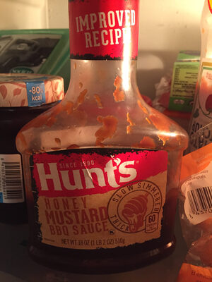 HUNTS BBQ Sauce Honey Mustard, 18 OZ
