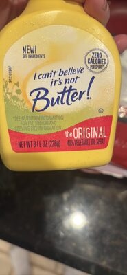 I can't believe it's not Butter! the ORIGINAL 40% VEGETABLE OIL SPRAY