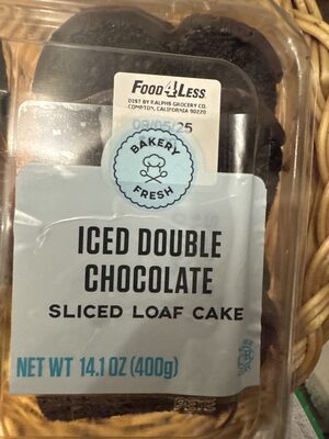 Iced Double Chocolate Sliced Loaf Cake