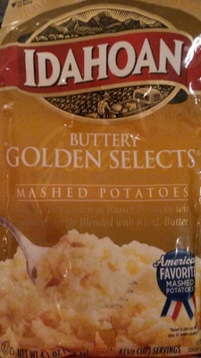 Idahoan, buttery golden selects mashed potatoes