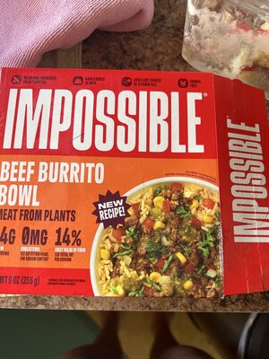 Immposible burrito bowl