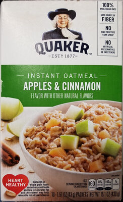Instant Oatmeal Apples & Cinnamon