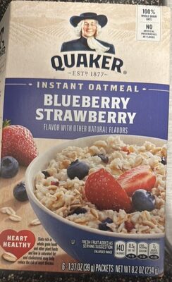 Instant Oatmeal Blueberry Strawberry