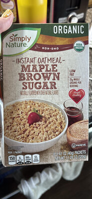 Instant Oatmeal Maple Brown Sugar