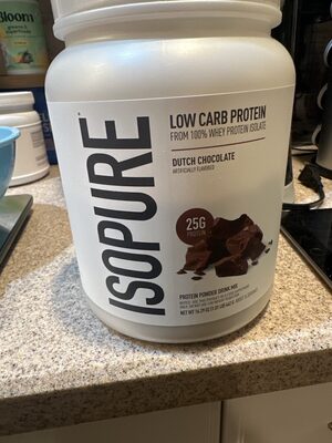 Isopure Low Carb Protein Whey Protein Isolate Dutch Chocolate