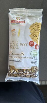 Italian One-Pot Meal Pennette with porcini mushrooms