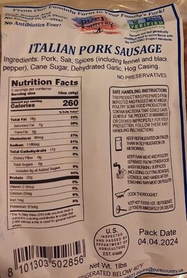 Italian Pork Sausage